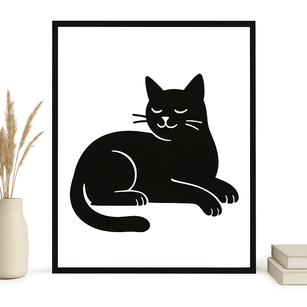 Gatto simpatico - Pose rilassata