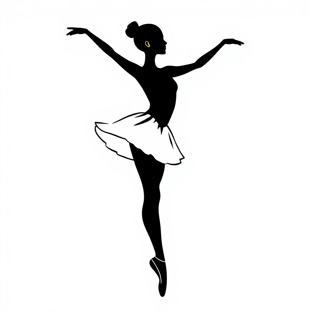 Sticker Ballerina in Posa